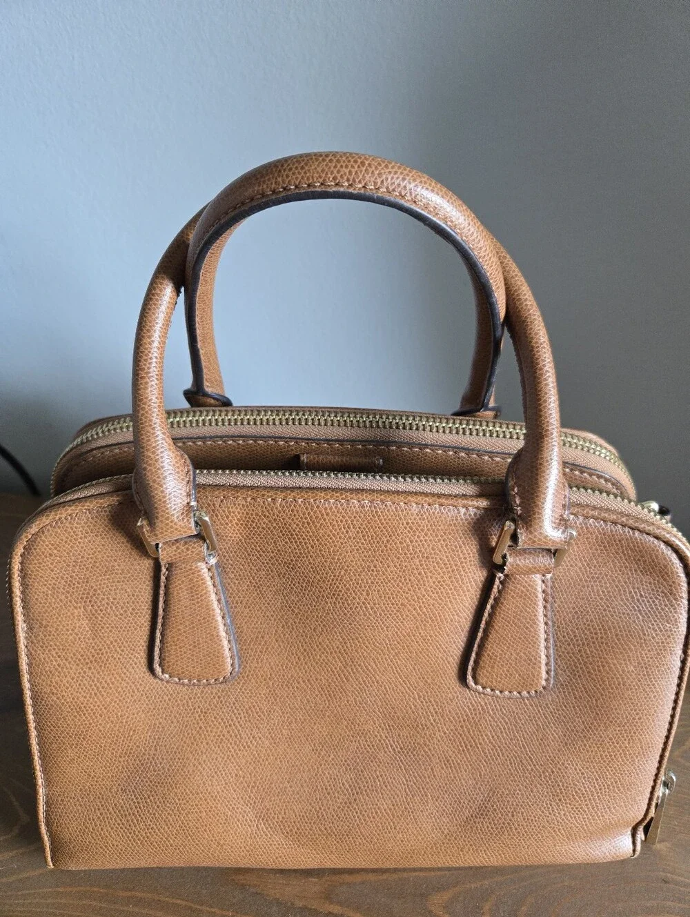 Michael Kors Reese Medium Satchel Saffiano Leather Luggage Tote Bag Crossbody
